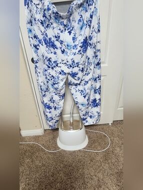 NWOT Shein Blue Floral Women's Wide-Leg Pants 2xl